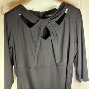 INC‎ International Concepts Womens Midi Dress Black Dressy Size 22W Wedding